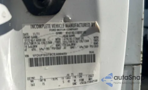 2012 Ford F550 Super Duty z USA, uszkodzony, nr VIN 1FDUF5GT8CEA89459